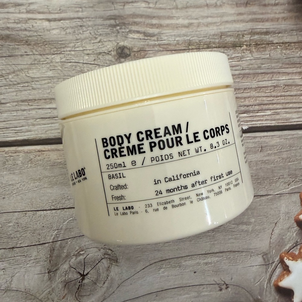 Le Labo Body Cream Basil, 8.3oz/ 250 ml Brand New Fresh, $58 Value